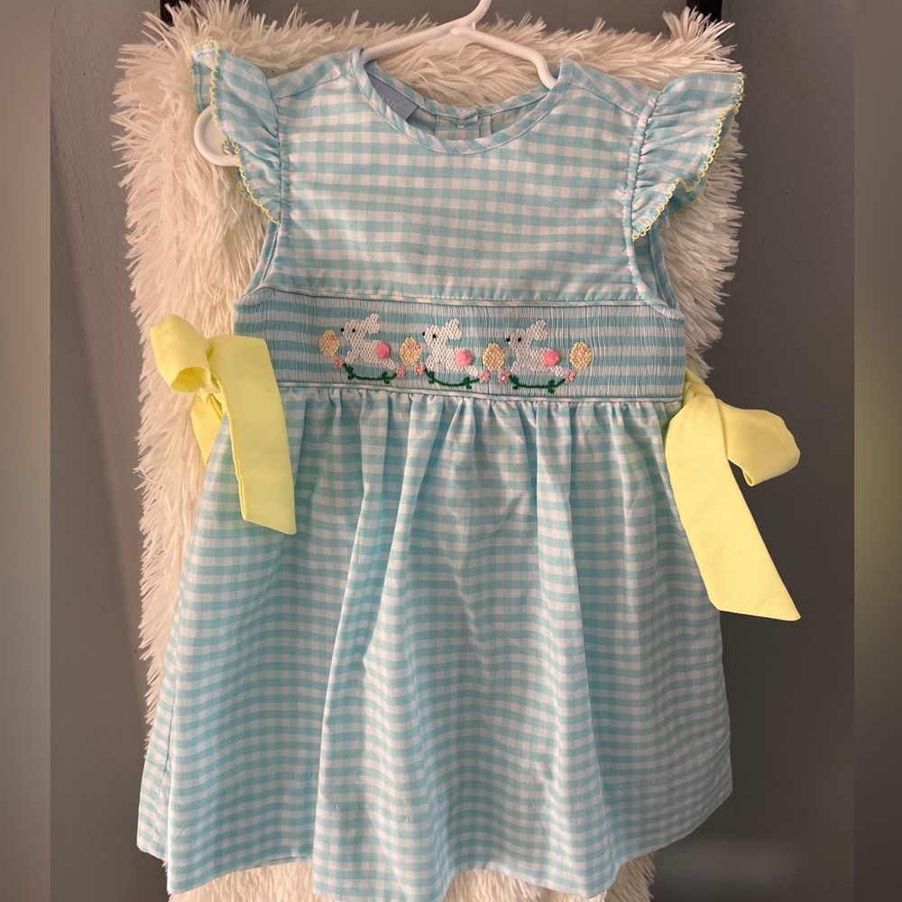Bunny smocked dress